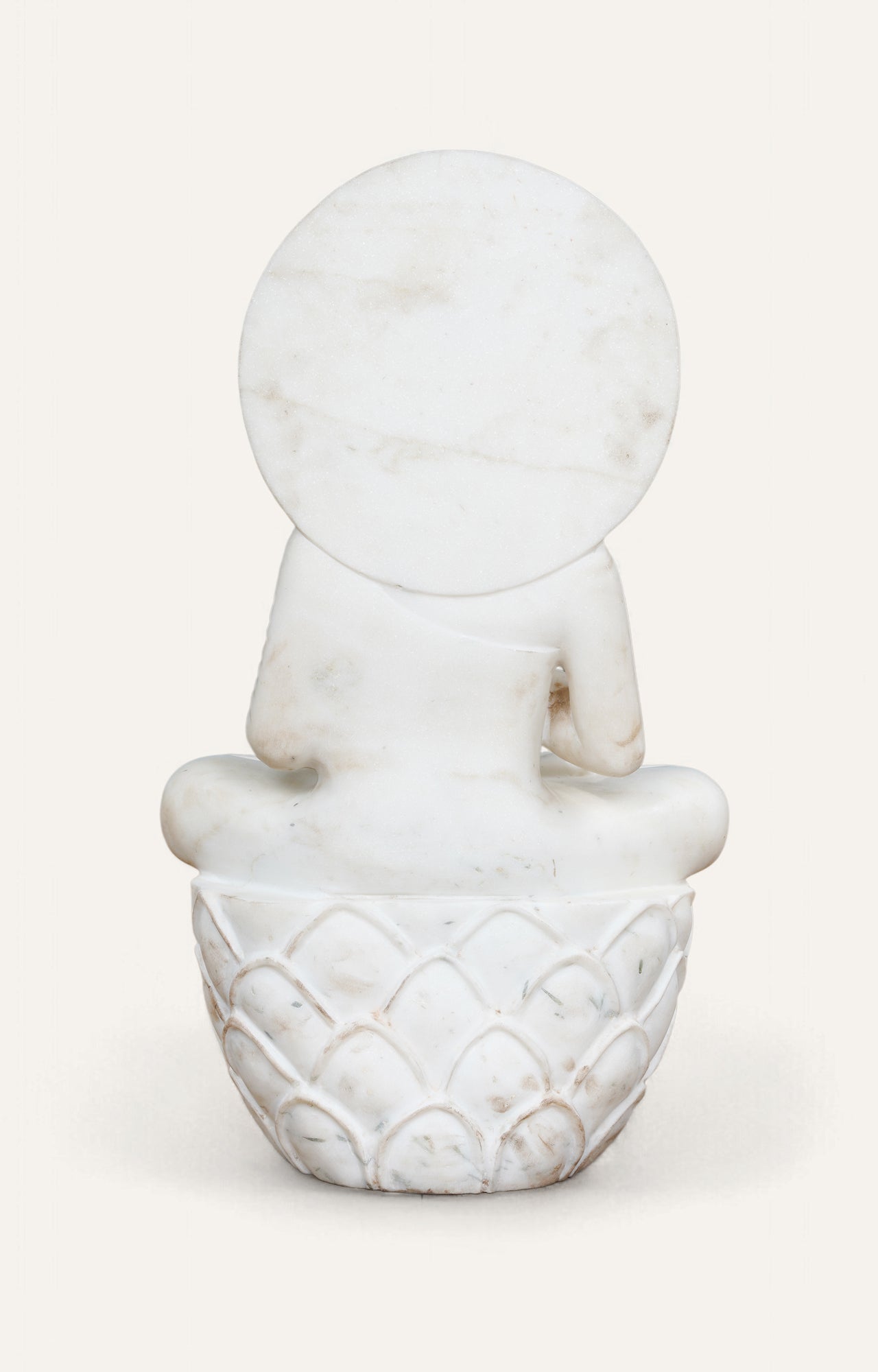 Marble Buddha in Dharmachakra Mudra