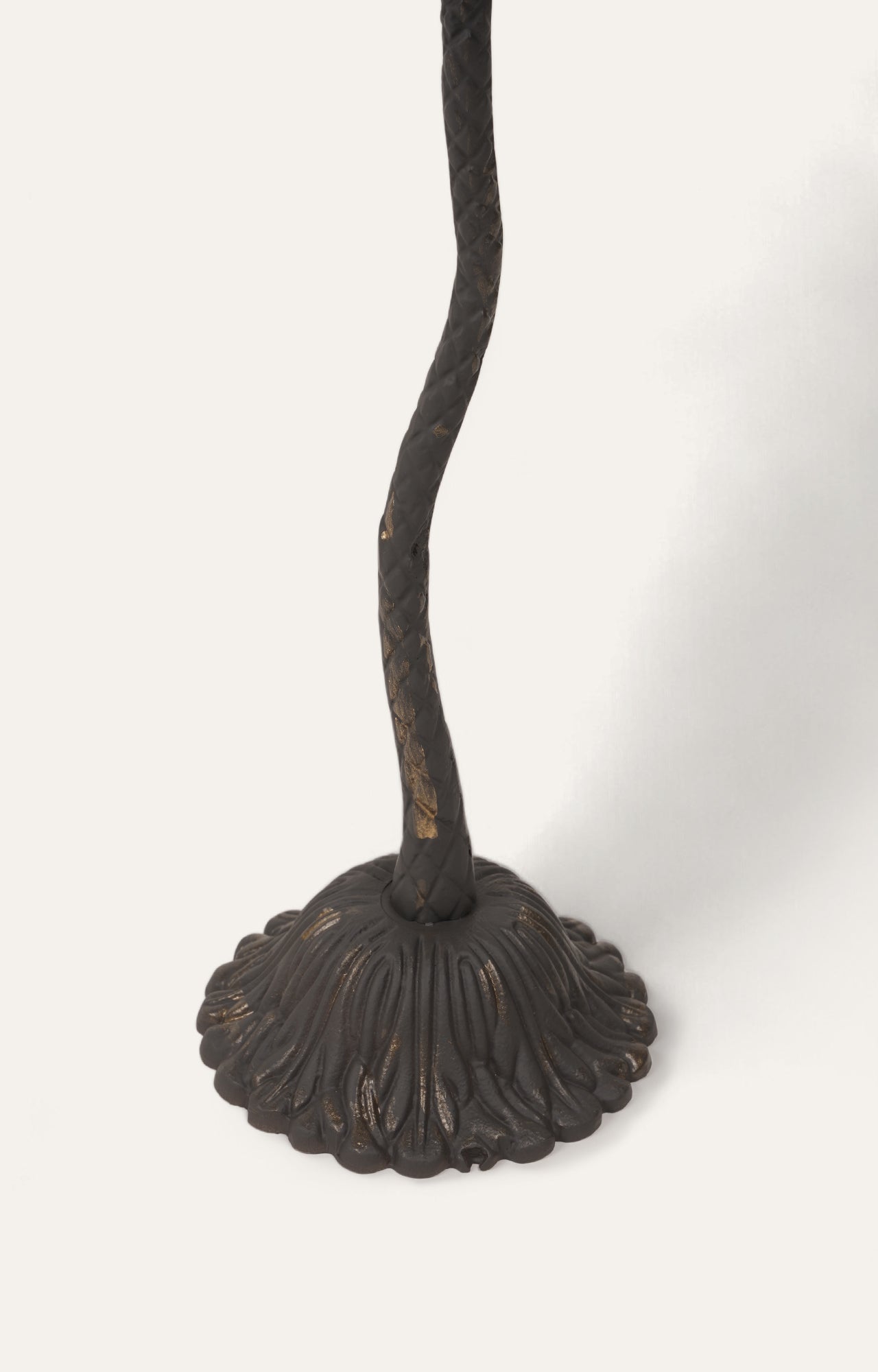 Brass Palm Tree Bronze Candle Stand - Long
