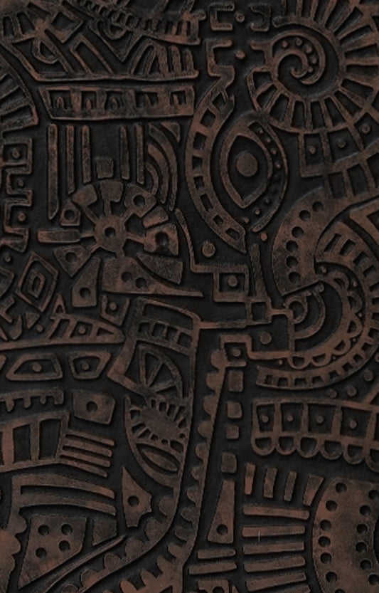 Black Abstract 3D Art Relief on Canvas