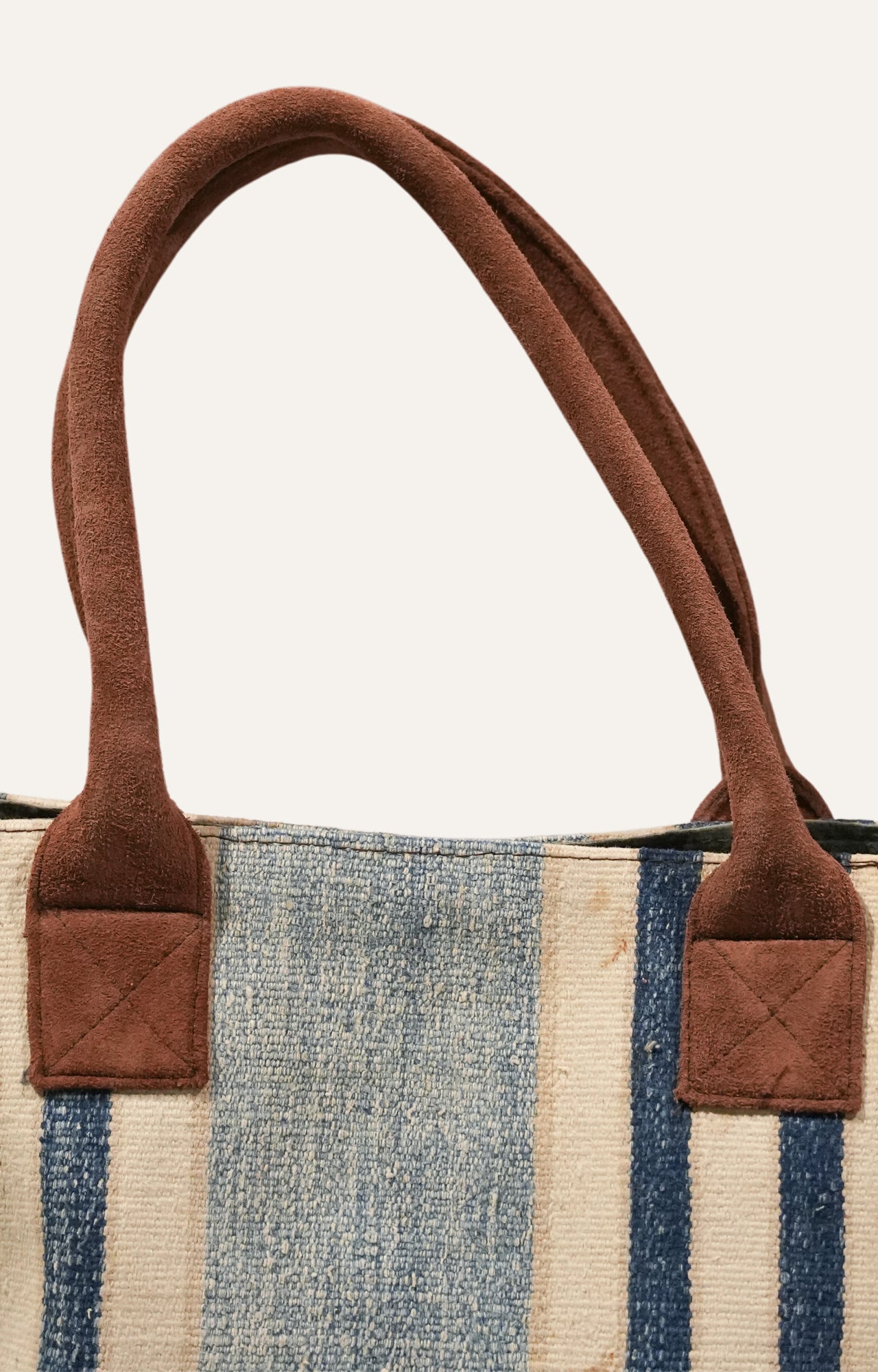 Striped Handwoven Cotton Tote Bag