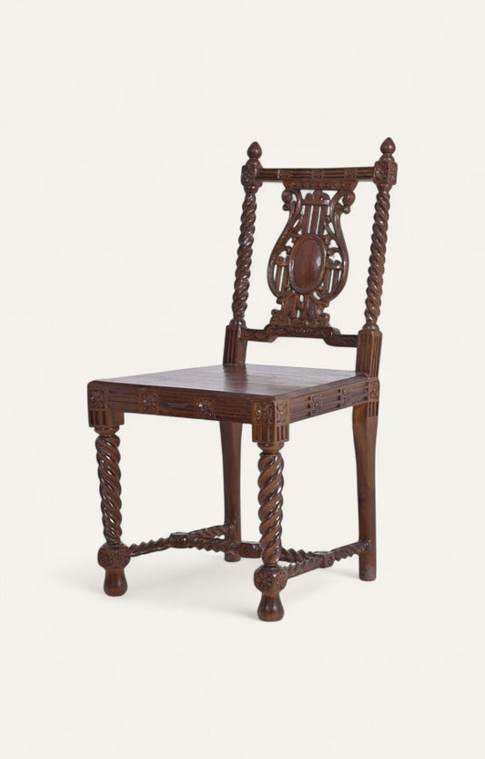 Antique French Twisted Dining Chair