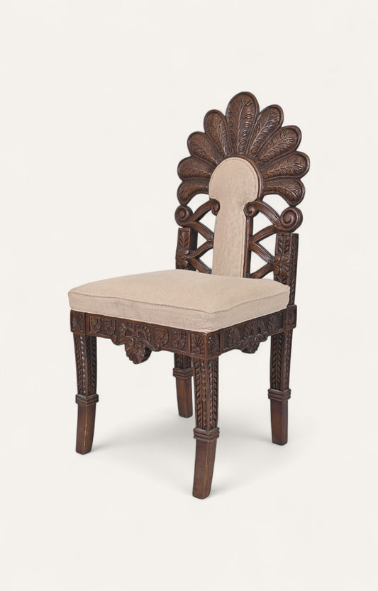 Antique Flower Back Chair