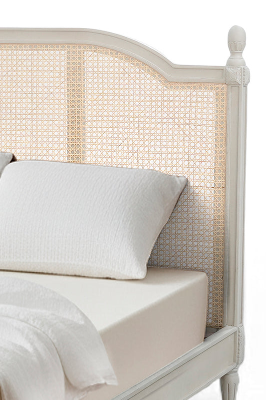 Gustavian Cane Bed Without Storage