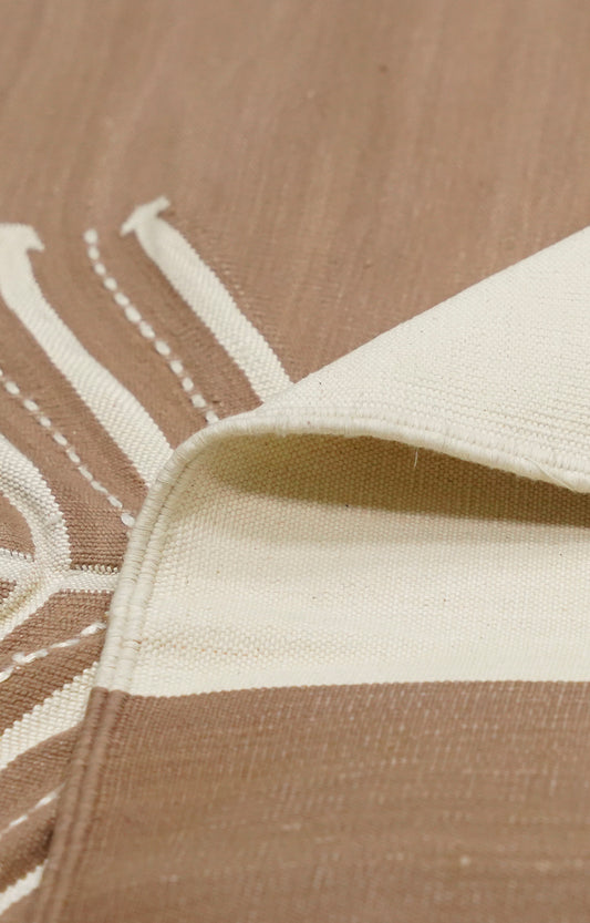 Earthy Handwoven Cotton Rug