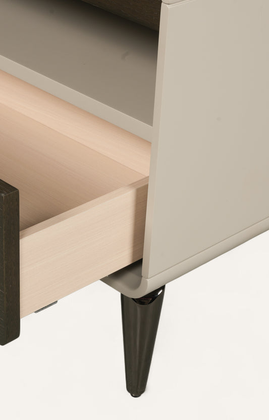 Modern Nightstand with Wireless Charging and USB Port