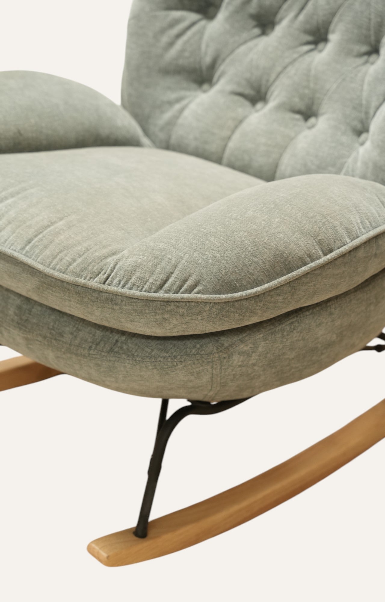 Modern Upholstered Rocking Chair