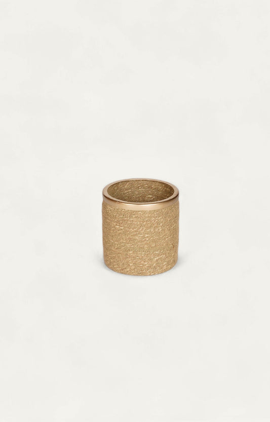 Medium Seagrass Basket with Metal Rim