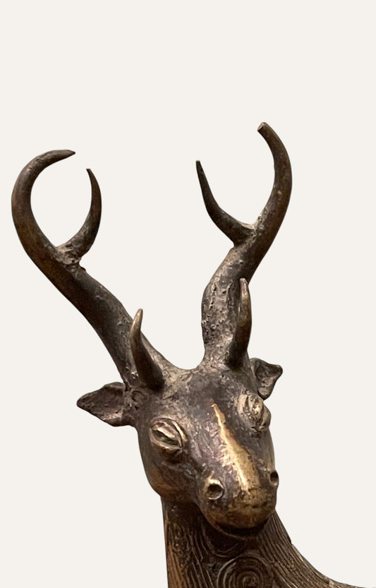 Deer Tribal Art Sculpture
