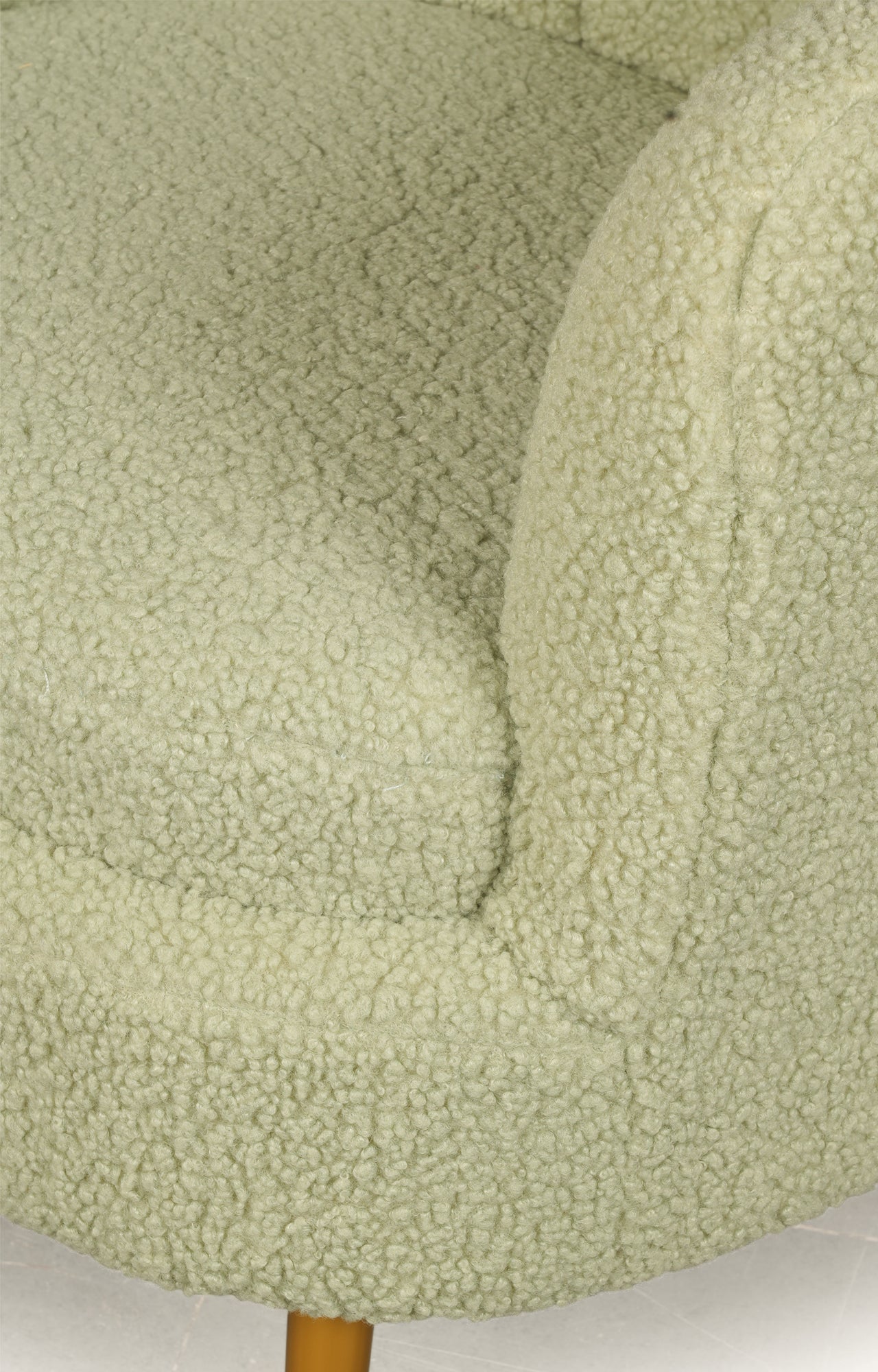 Scalloped Shell Accent Chair in Bouclé