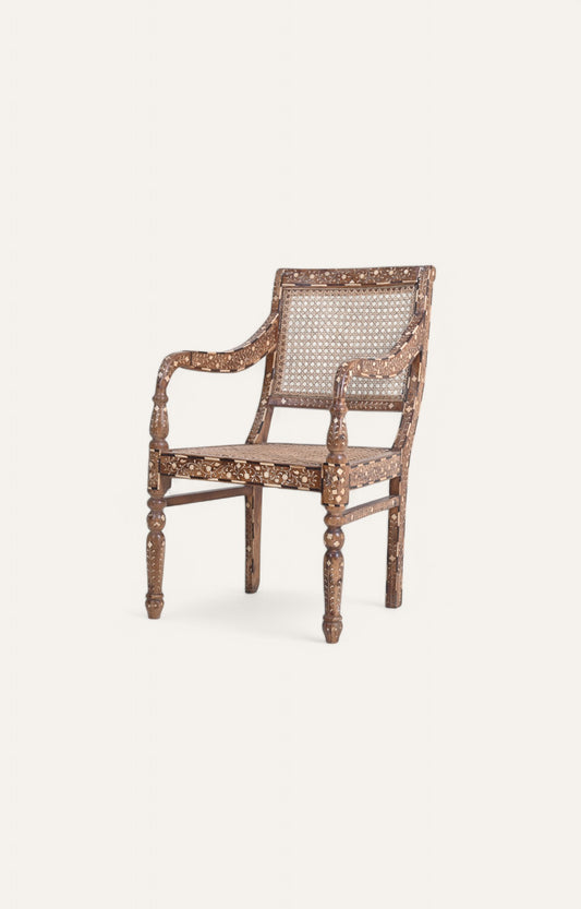Bone Inlay Arm Chair
