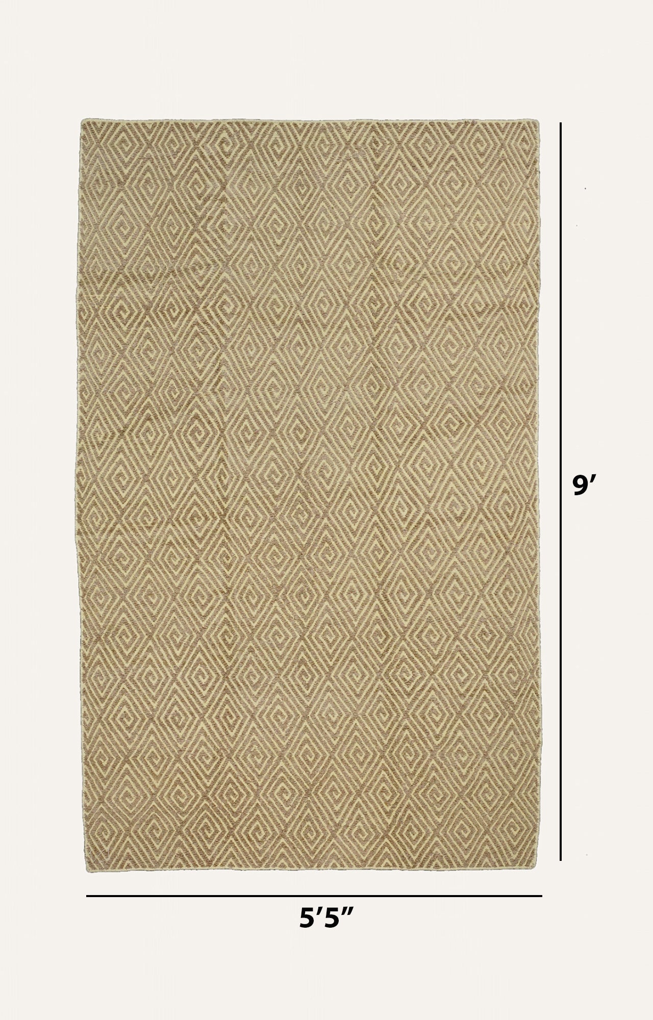 Neutral Handwoven Cotton Rug