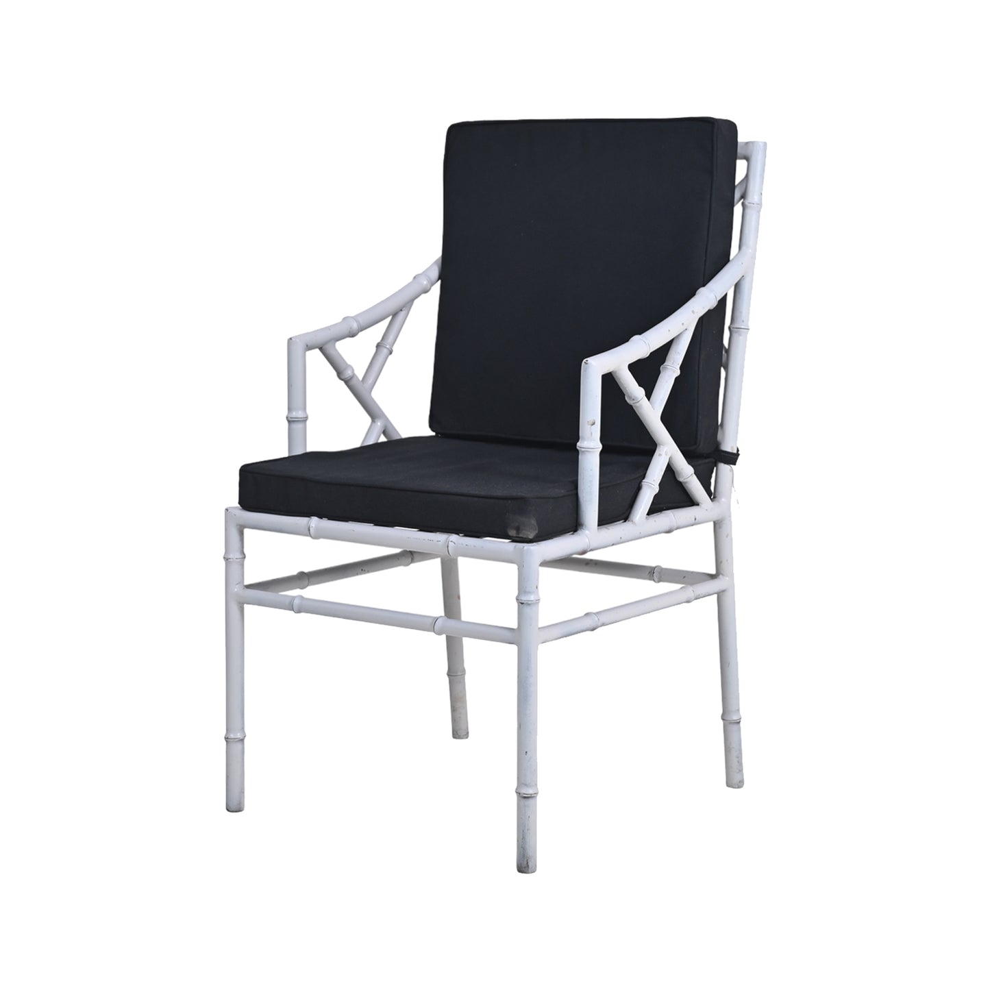 Bamboo Metal Arm Chair