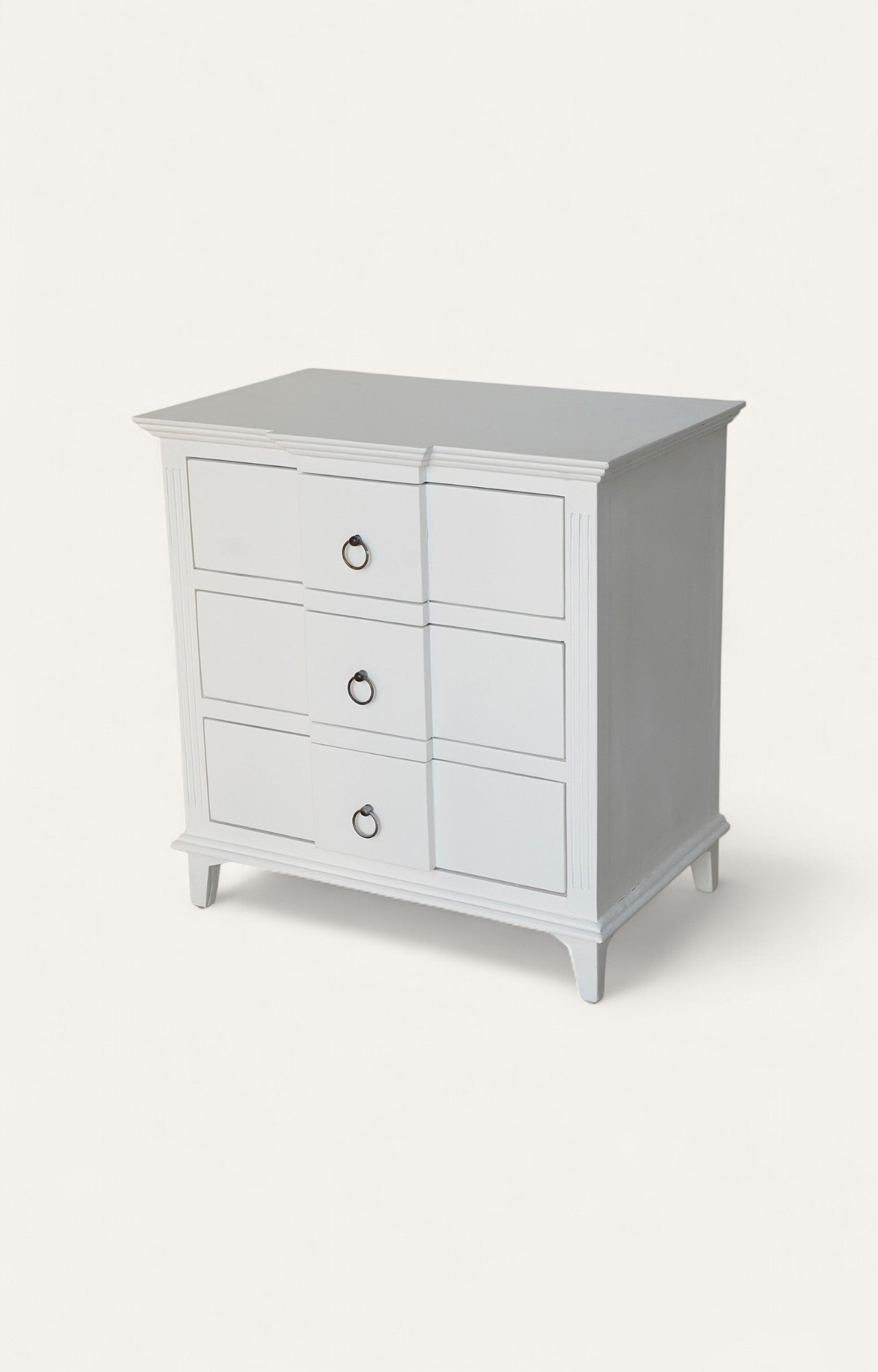 White 3 Drawer Chest