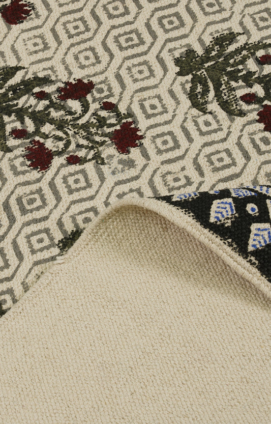 Wildflower Block Print Throw