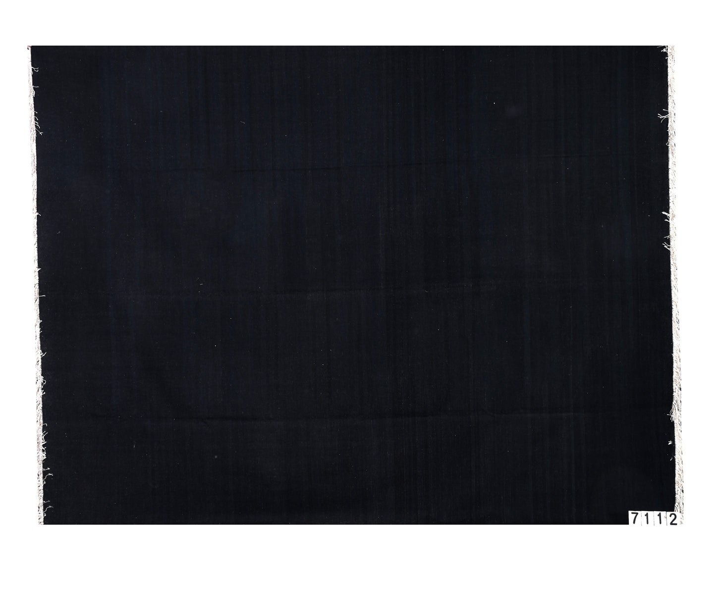 Black and Navy Blue Handmade Woolen Rug