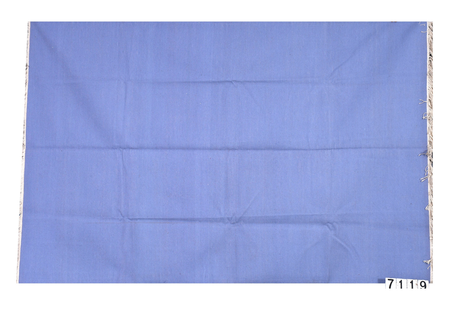 Solid Sky Blue Handwoven Woolen Rug