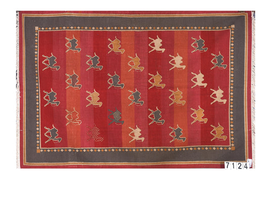 Rajasthani Camel Pattern Woolen Rug