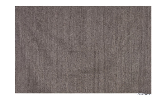 Solid Stone Grey Handwoven Woolen Rug