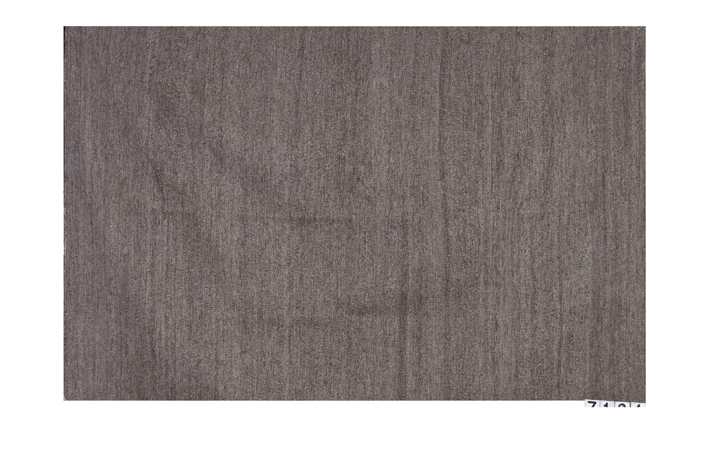 Solid Stone Grey Handwoven Woolen Rug