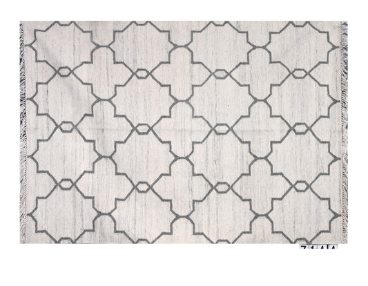 Moroccan Tile Pattern Woolen Rug