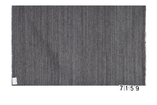 Plain Grey Handwoven Woolen Rug