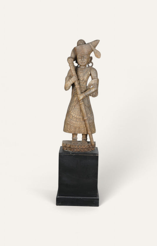 Abstract Wooden Figures On Stand