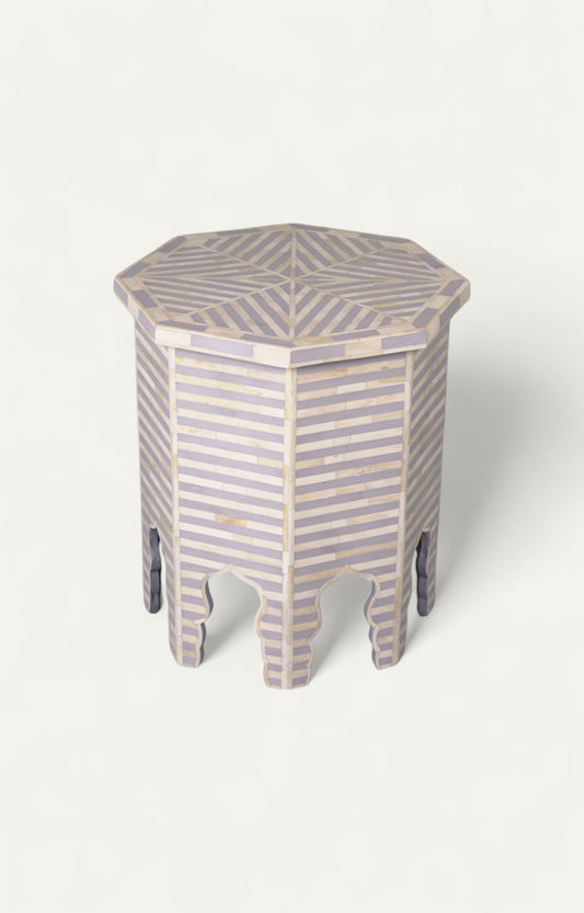 BONE INLAY SIDE TABLE