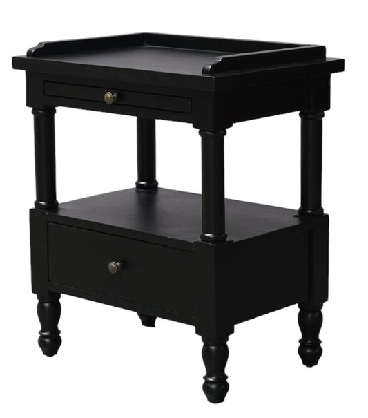 Black Finish Night Stand