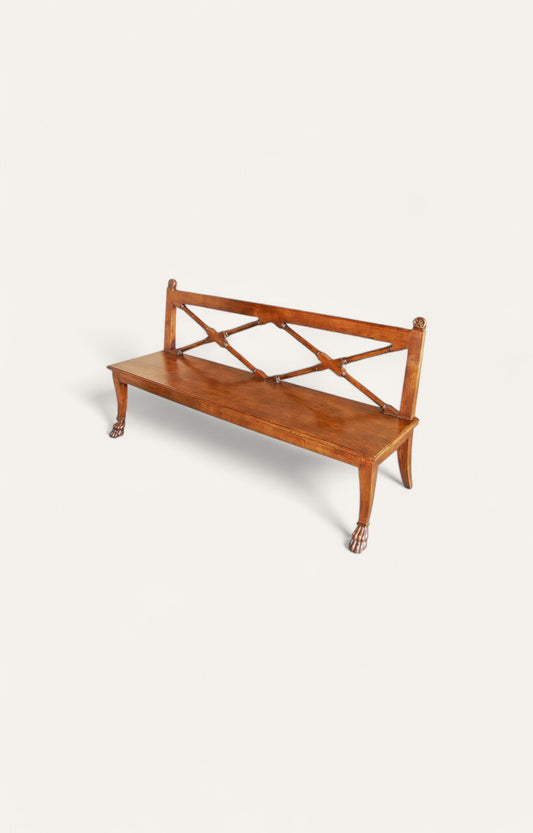 Wooden Lattice Bench