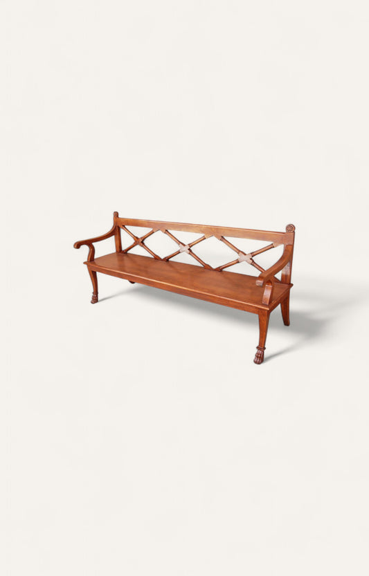 Wooden Lattice Bench