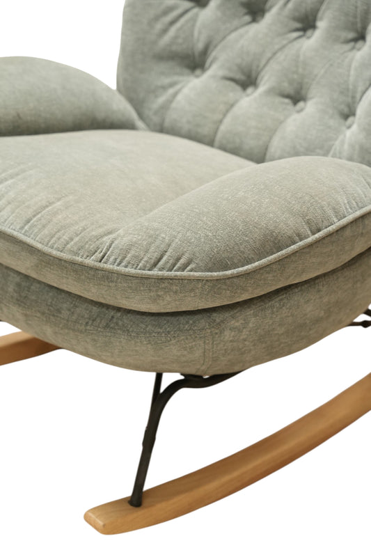 Modern Upholstered Rocking Chair
