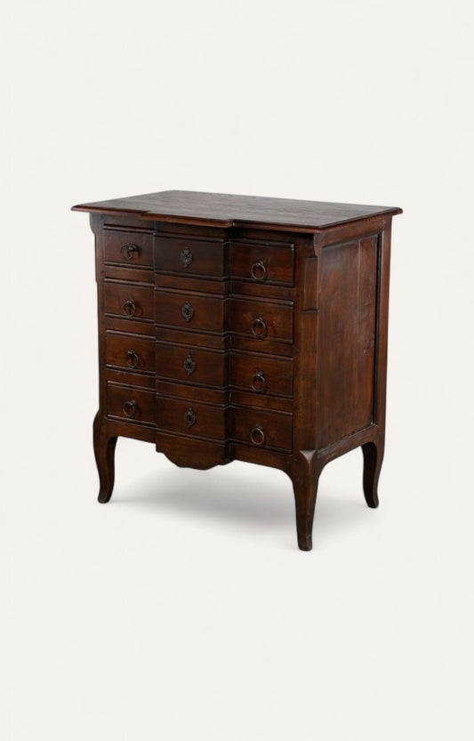 English 4-Drawer Wooden Chest