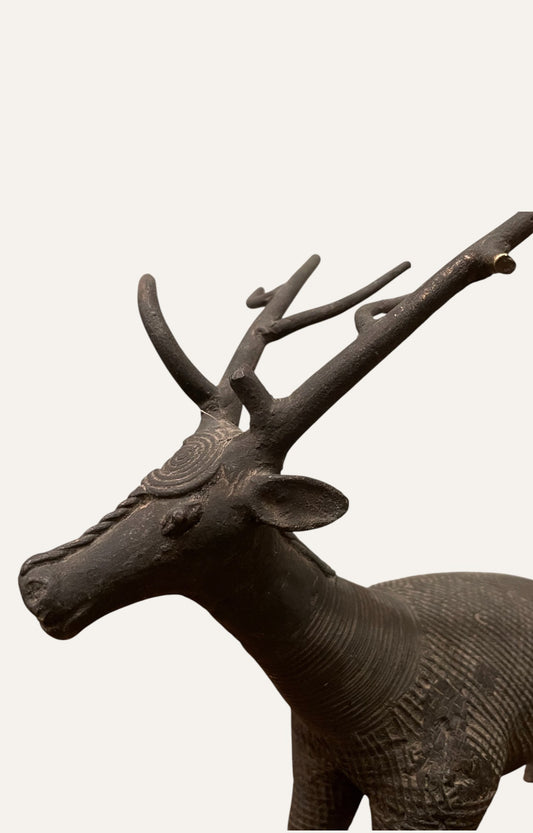 Dhokra Tribal Deer Brass Sculpture
