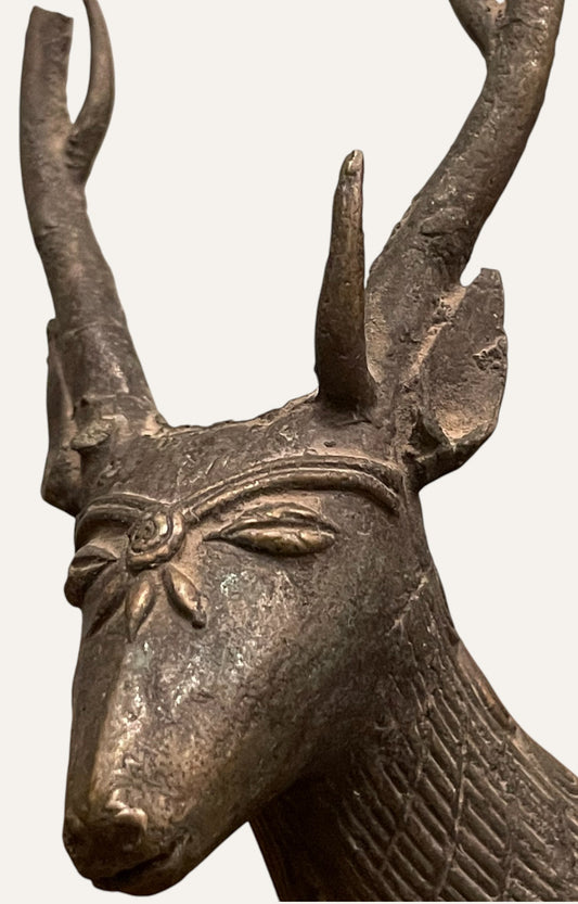 Gazelle Brass Vintage Figurine