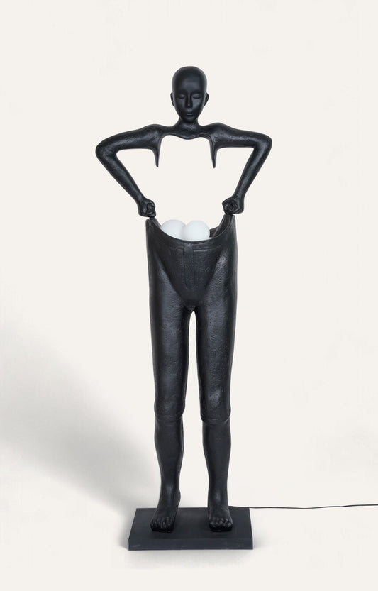 A body Sculpture Holding Floor Lamp_main