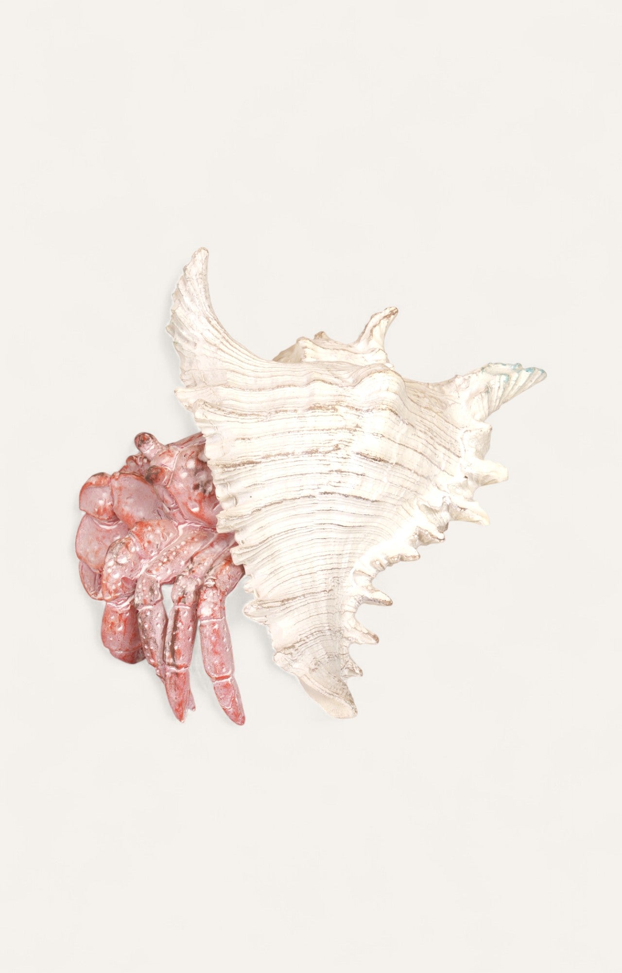 Polyresin Crab Figurine Coastal Decor- Big