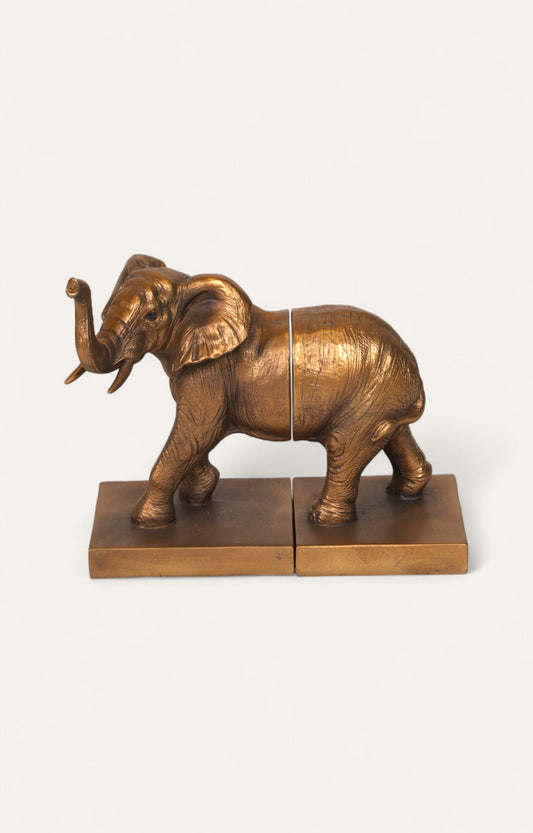 Regal Resin Elephant Bookend Set