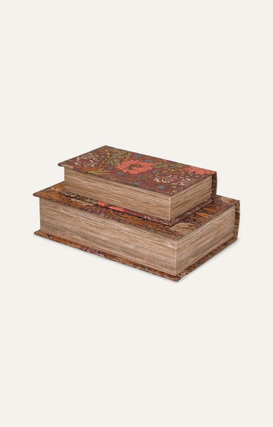 Floral Vintage Book Storage Box Set