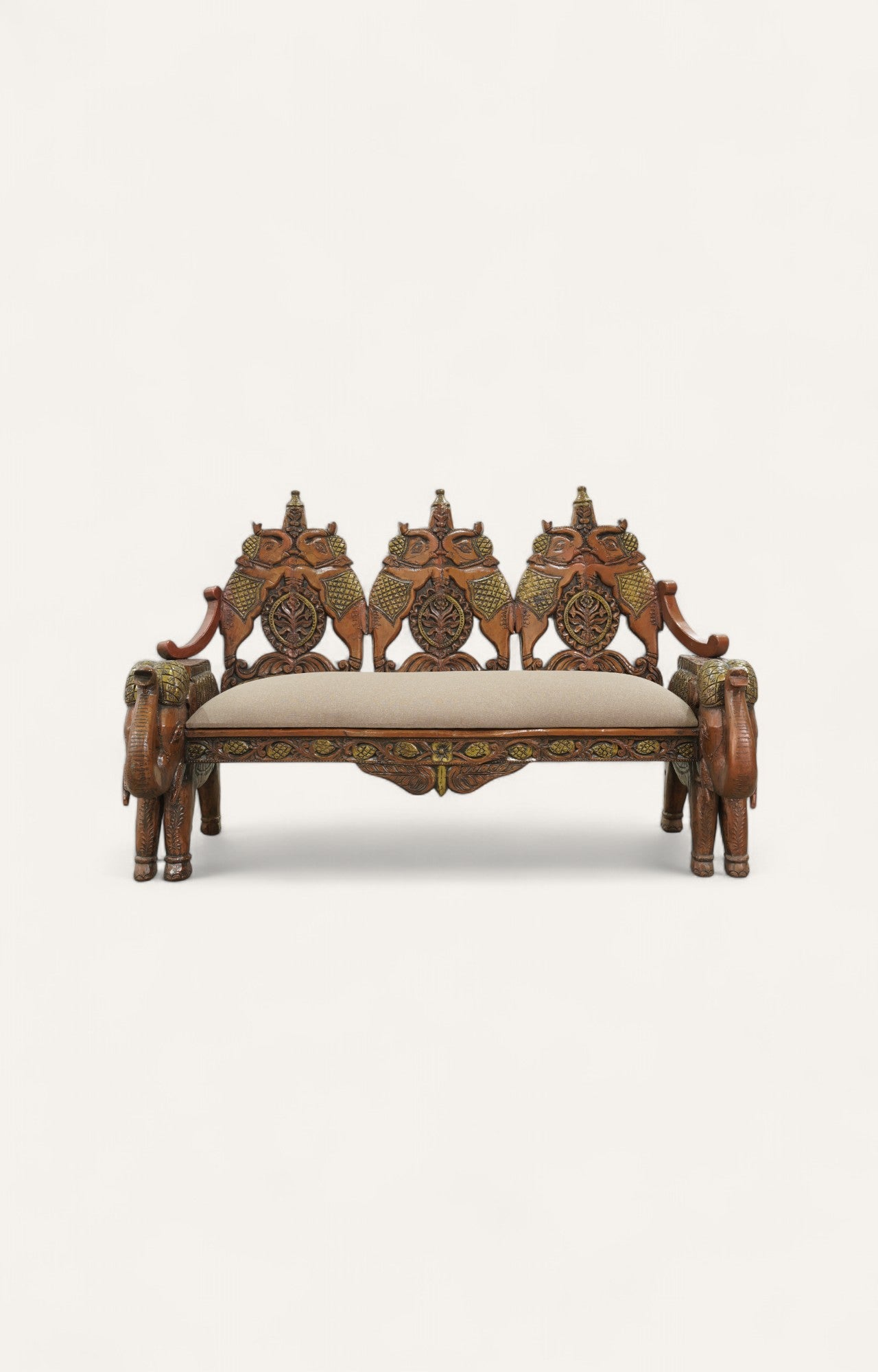Elephant-Back Mango Wood Settee