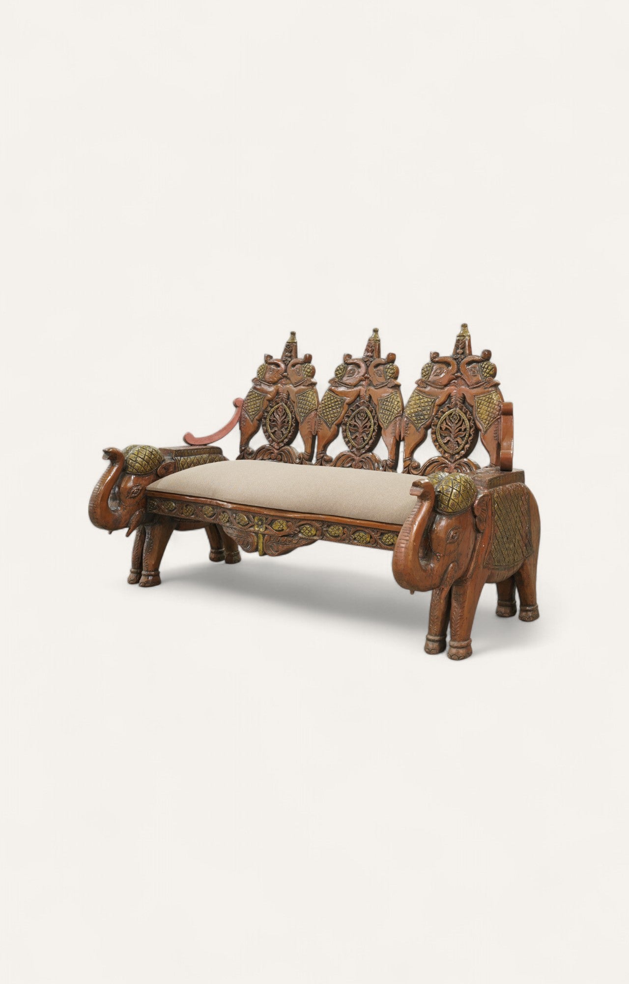 Elephant-Back Mango Wood Settee