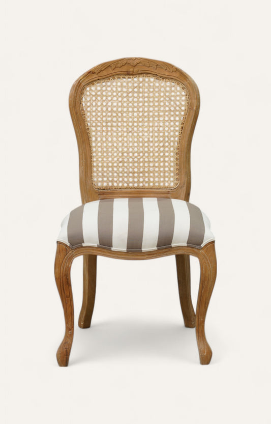Teak and Cane Louis-Style Dining Chair