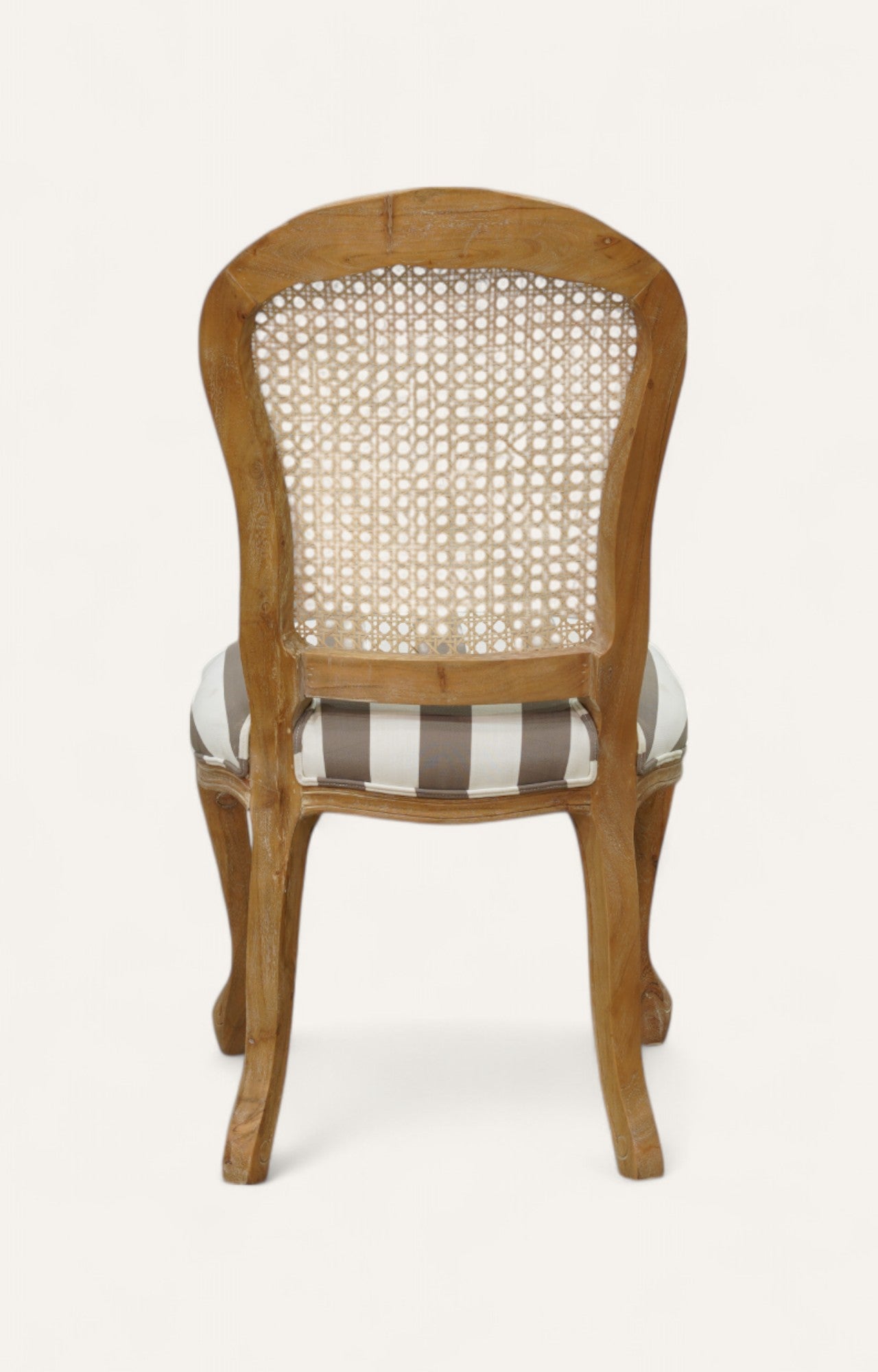 Teak and Cane Louis-Style Dining Chair
