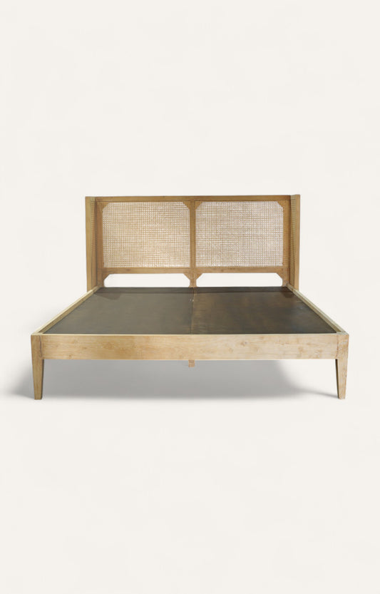 Rainey Natural Rattan King Size Bed