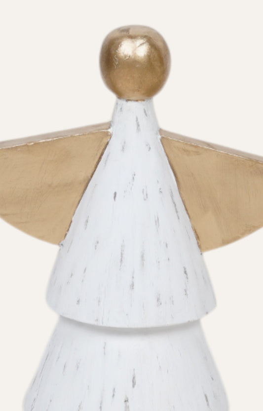 Celestial Guardian - Wooden Angel Christmas Decorations