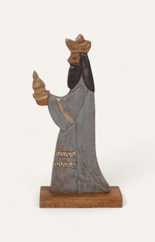 Wise King Balthazar - Wooden Christmas Decoration