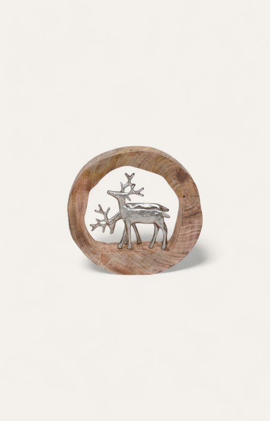 Reindeers In Wood
