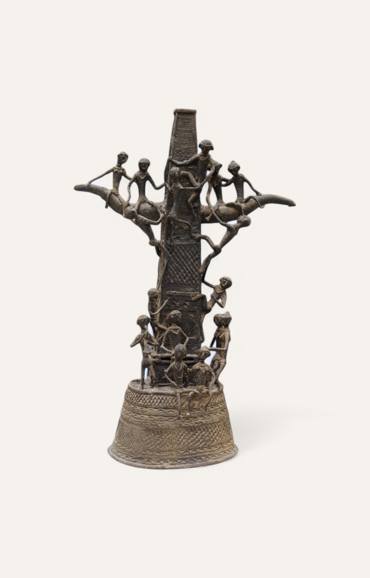 Unity Tree Dhokra Tribal Brass Sculpture Table Décor