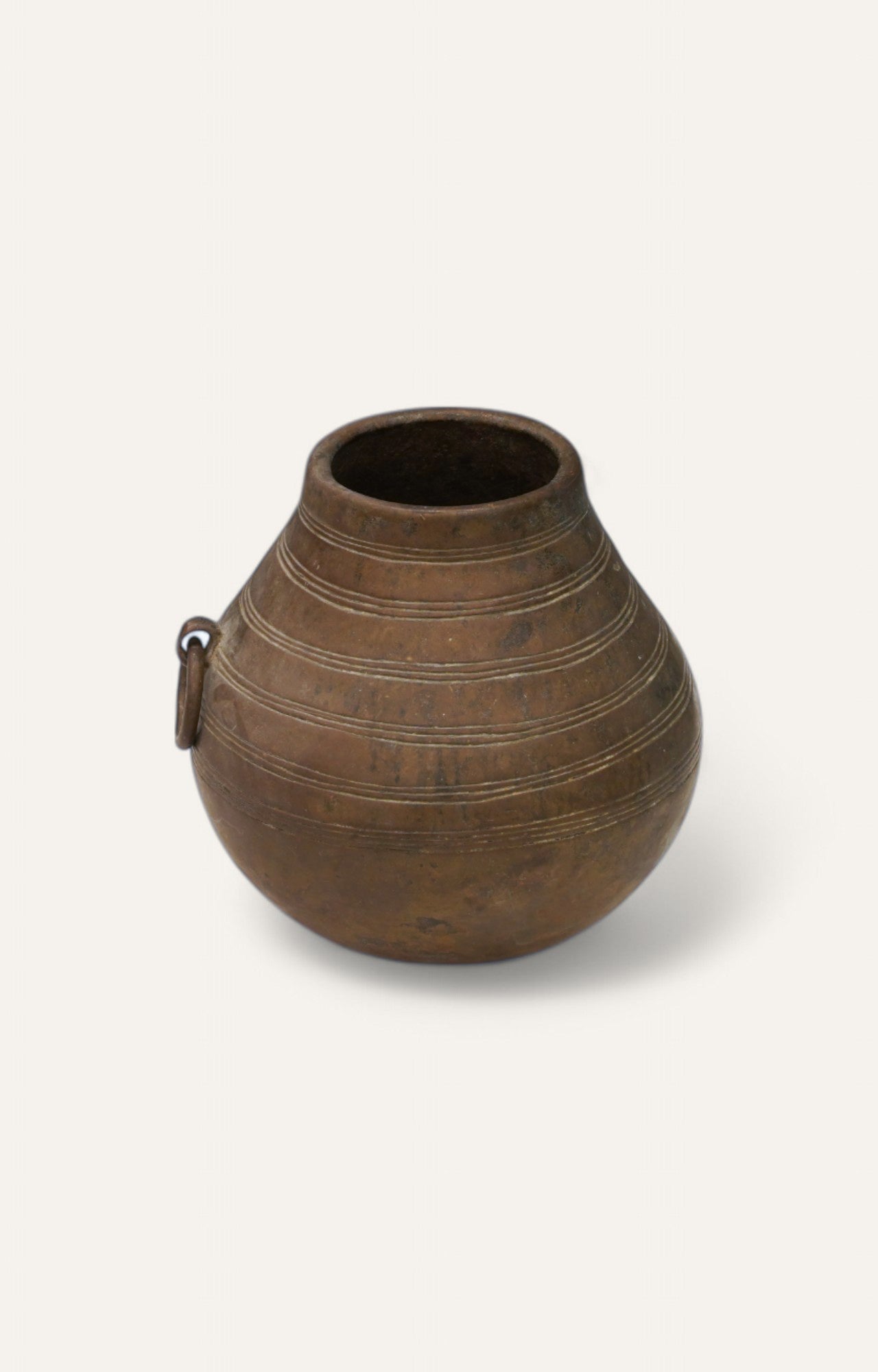 Artisan’s Tale Traditional Handcrafted Brass Pots Home Décor Set of 2