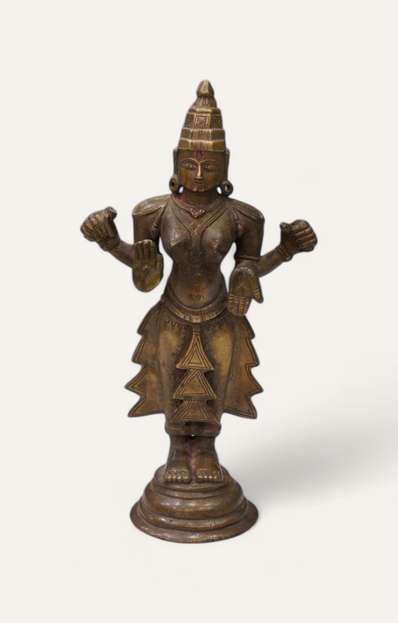 Devi Blessings Antique Brass  Figurine Table Decor