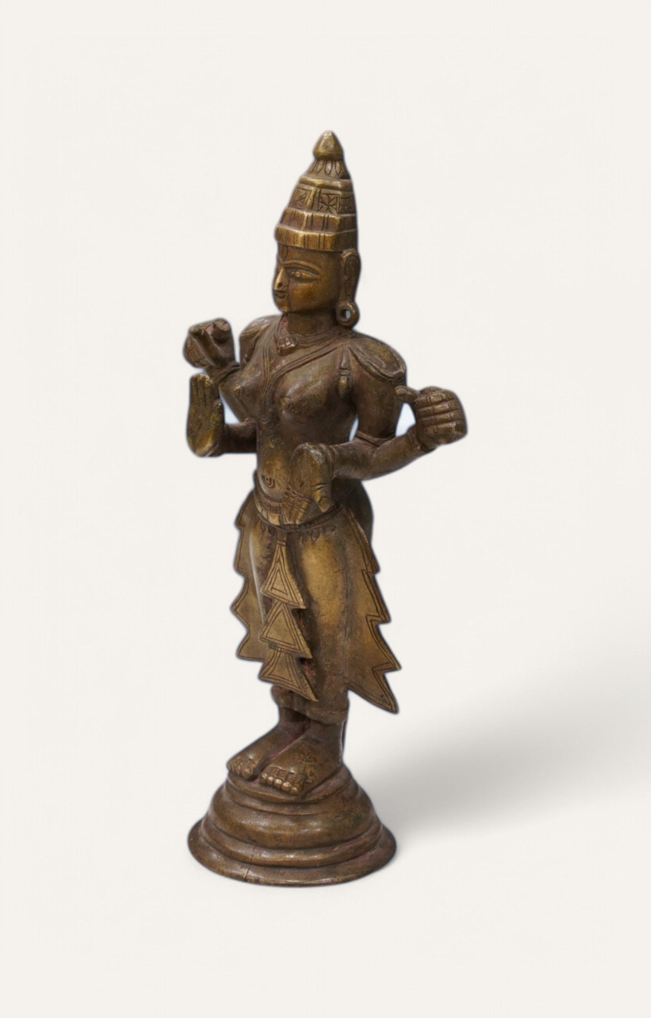 Devi Blessings Antique Brass  Figurine Table Decor